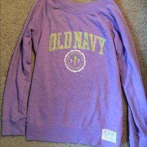 Purple Old Navy Light Sweatshirt